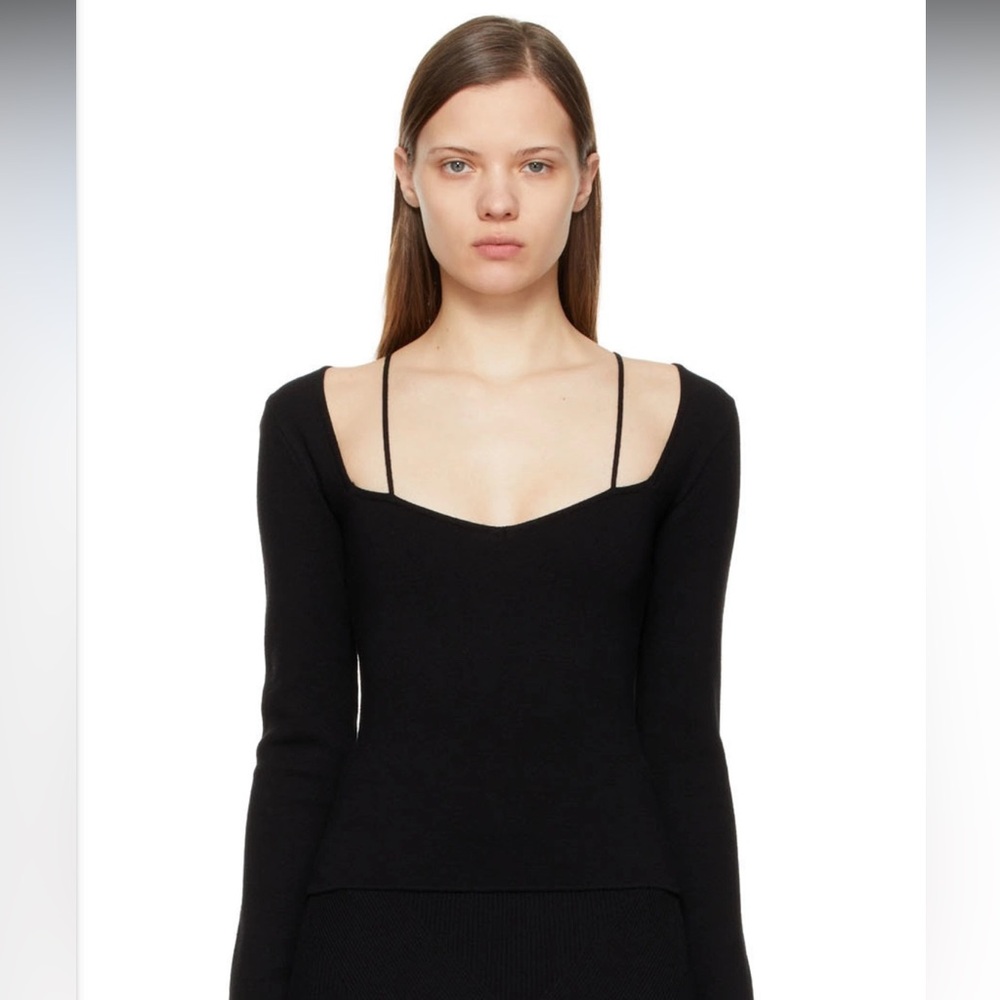 Gauge81 Black Comillas Cut Out Sweater